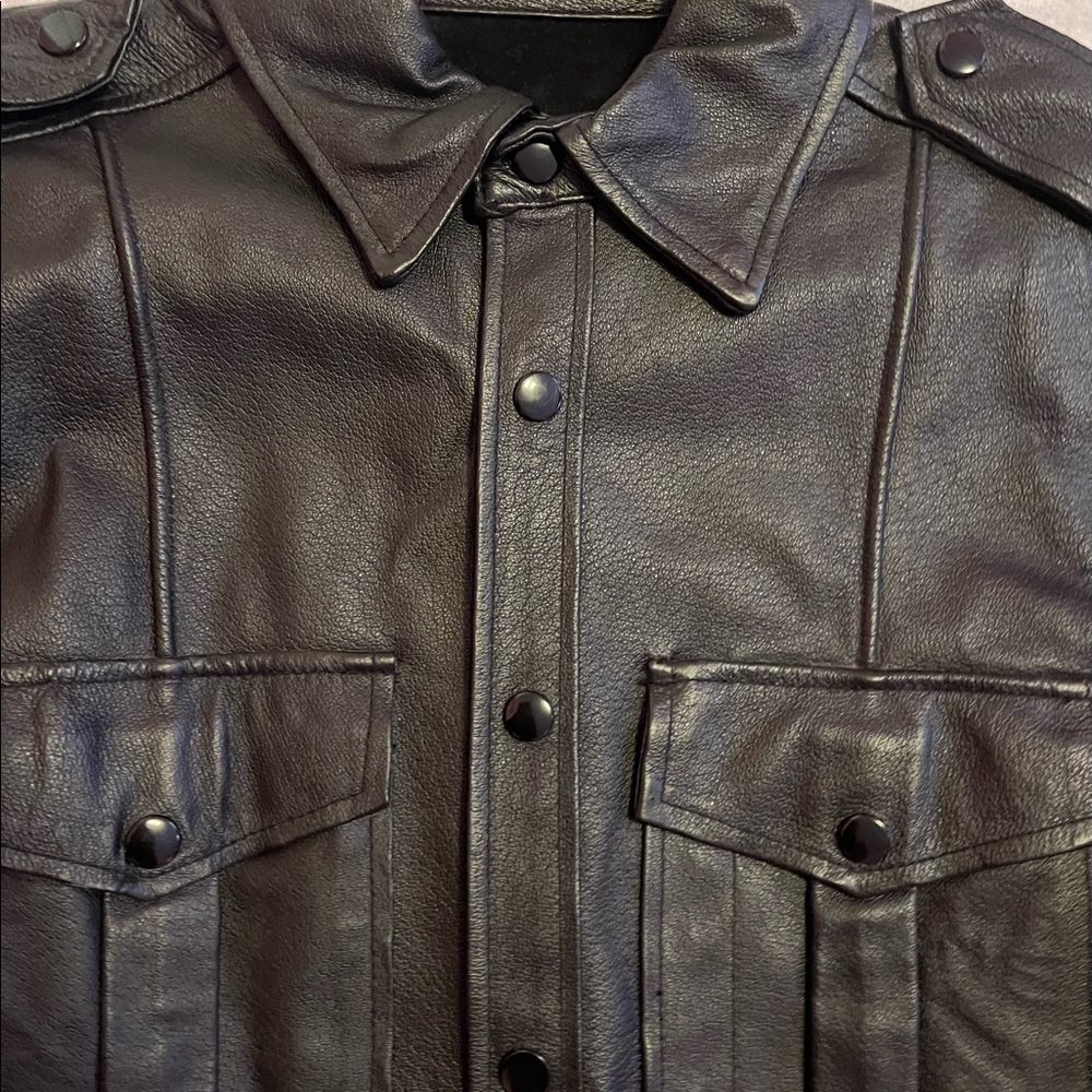 Black Full-Grain Leather Jacket